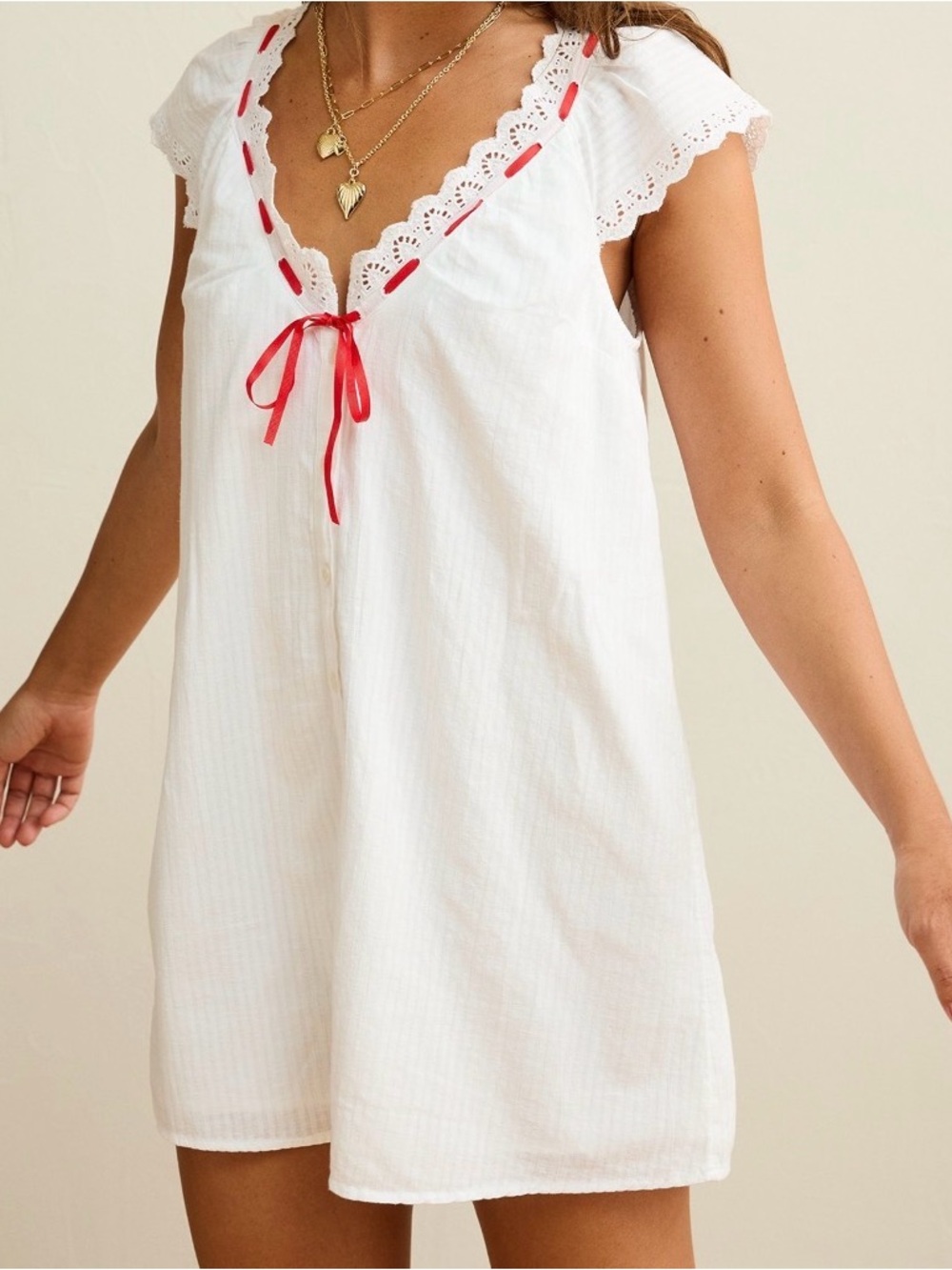 AE V-Neck Ruffled Button-Up
Mini Dress•Size XS•NWT